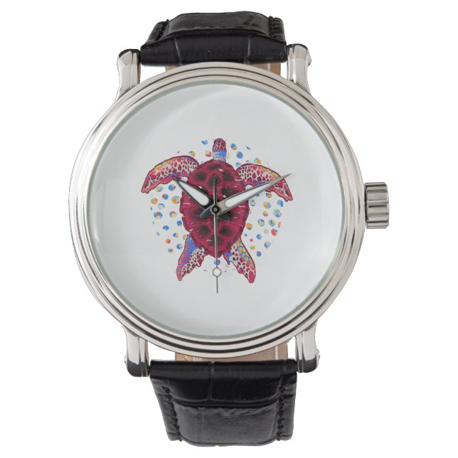 Montre Tortue marine animal cadeau tortue (devant)