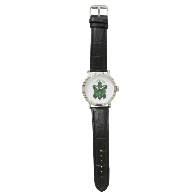 Montre Tortue mignonne personnalisée et sur mesure (Plat)