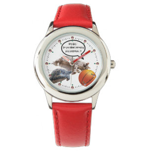 MONTRE TORTURE DE CHAT ET BASKETBALL