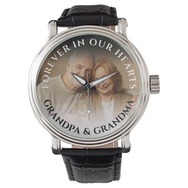 Montre Toujours dans nos coeurs | Mémorial photo (devant)