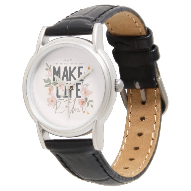 Montre Toujours regarder du côté lumineux (Incliné)