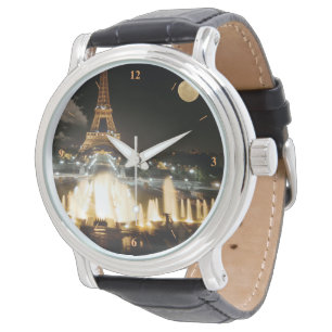 Montre Tour Eiffel en soirée