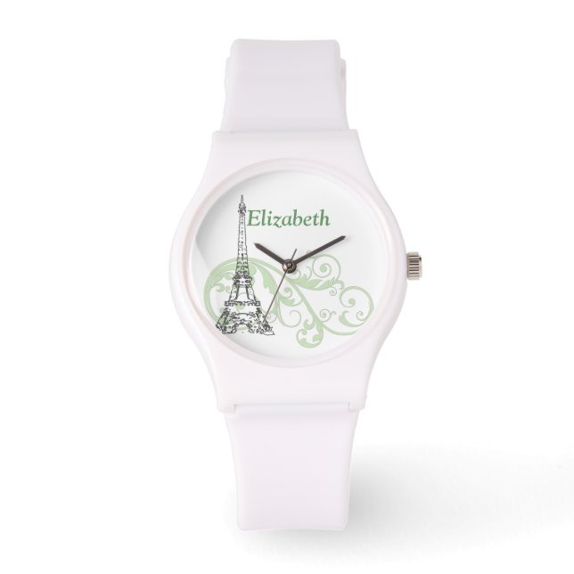 Montre Tour Eiffel et manuscrits (Recto)