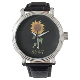 Montre Tournesol 8647 86 47 Floral Bohème Anti Trump Subt