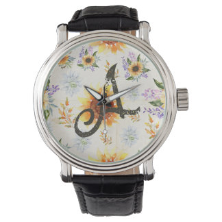 Montre Tournesol floral