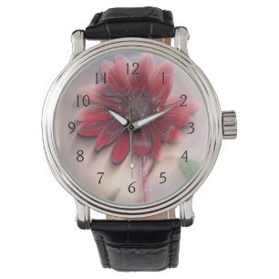 Montre Tournesol hybride soufflant au vent