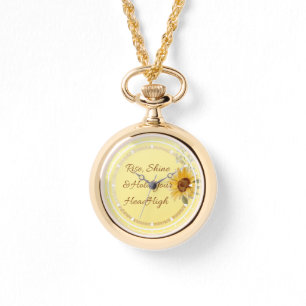 Montre Tournesol - Levez, Brille et Maintenez votre tête 