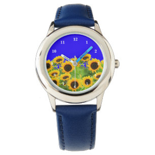 Montre Tournesol Watch Ukraine drapeaux couleurs - Libert