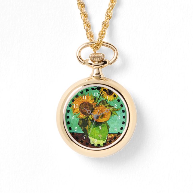 Montre Tournesols (3), célèbre peinture de van Gogh (Recto)