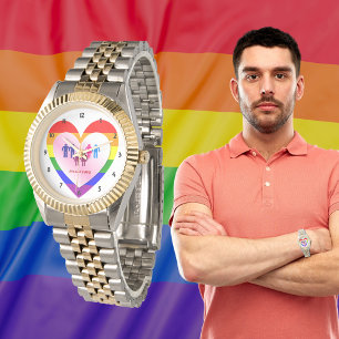 Montre Tous les couples de coeur de fierté d'amour