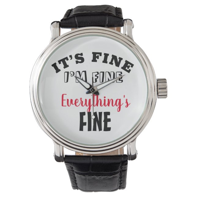 Montre Tout va bien, tout va bien (devant)