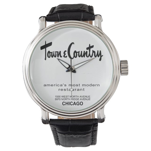 Montre Town & Country Restaurants, Chicago, IL (devant)