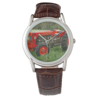 Montre Tracteur rouge