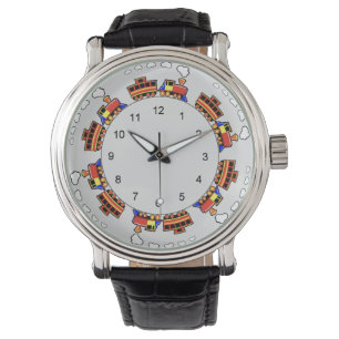 Montre Train de Jouet Coloré Motif