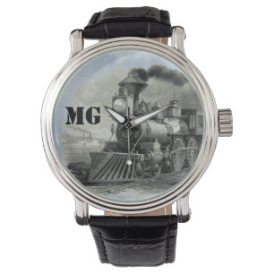 Montre Train moteur à vapeur Vintage Monogramme