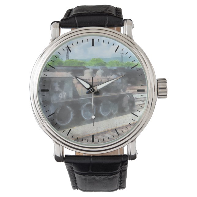 Montre Trains - Vieux Locomotive (devant)