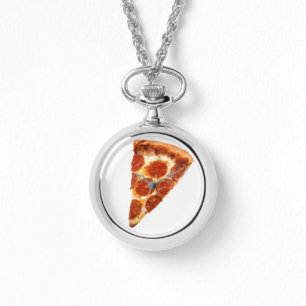 Montre tranche de pizza pepperoni classique de SlipperyJo