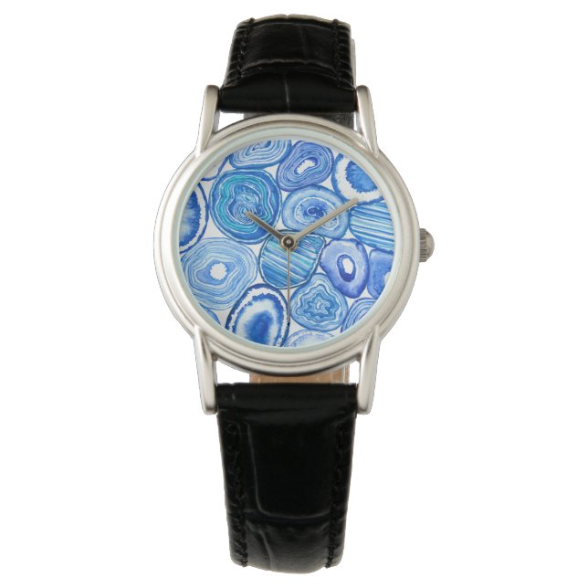 Montre Tranches d'agneau bleu (devant)