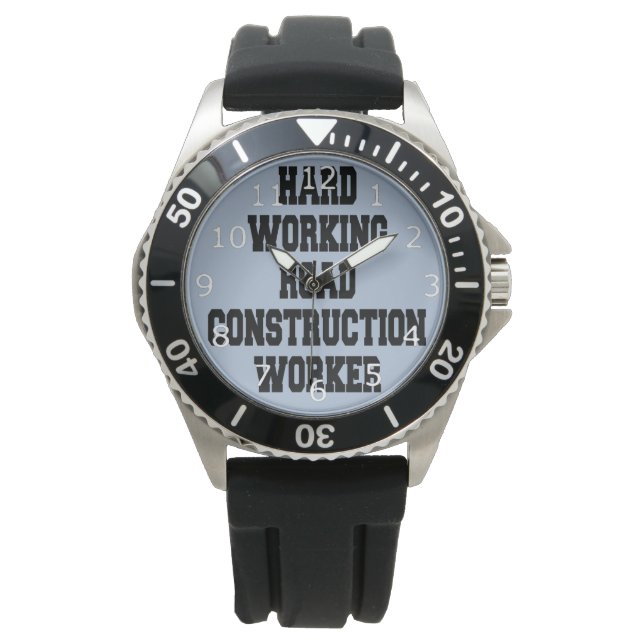 Montre Travailleur dur de construction de routes (devant)