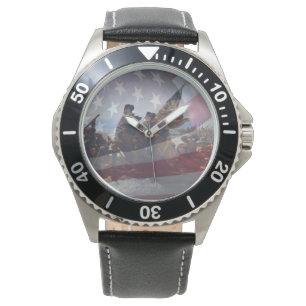 Montre Traverser la rivière Delaware toile étirée