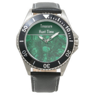 Montre Treasure Hunt Time Green Rock Collector Rockhound