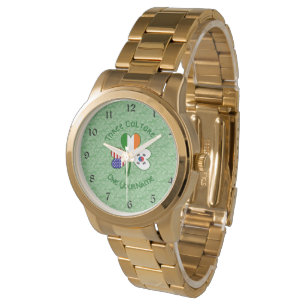 Montre Trèfle S. Corée Irlande États-Unis Drapeaux Person