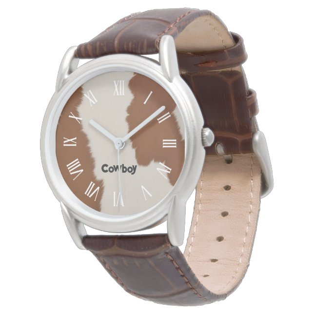 Montre Trendy Luxury Elegant Faux Cow Leather Collection (Incliné)
