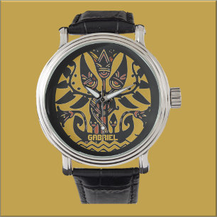 Montre Tribal Ethnic Tattoo Motif Watch