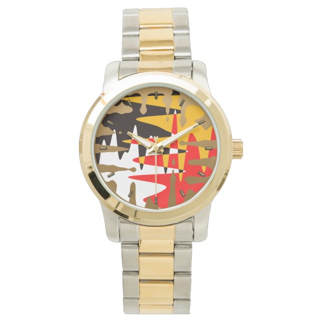 Montre Tribal Watch Modern 4 Nations Art Wrist Watch (devant)