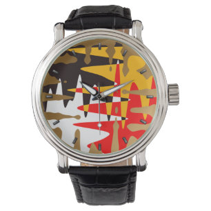 Montre Tribal Watch Modern 4 Nations Art Wrist Watch