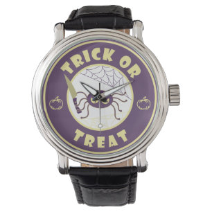 Montre Trick ou traiter l'araignée halloween style Starbu