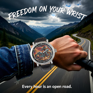 Montre Trike flamboyant, fond d'écran dynamique.