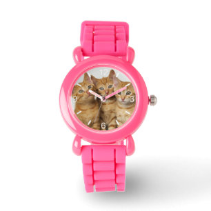 Montre Trois Cubes Chatons De Chat Ginger Ensemble -
