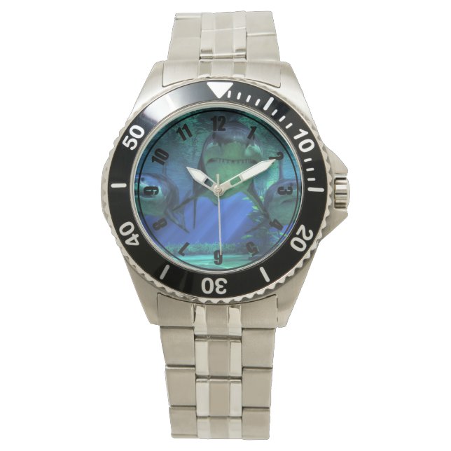 Montre Trois requins (devant)