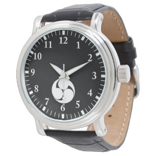 Montre Trois tourbillons dans le sens inverse des aiguill