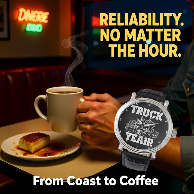 Montre Truck Yeah! Black & White (Créateur téléchargé)