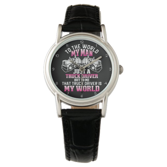 Montre Trucker Man, My World (devant)