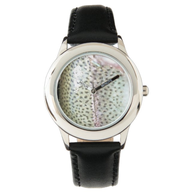 Montre Truite arc-en-ciel, mouche (devant)