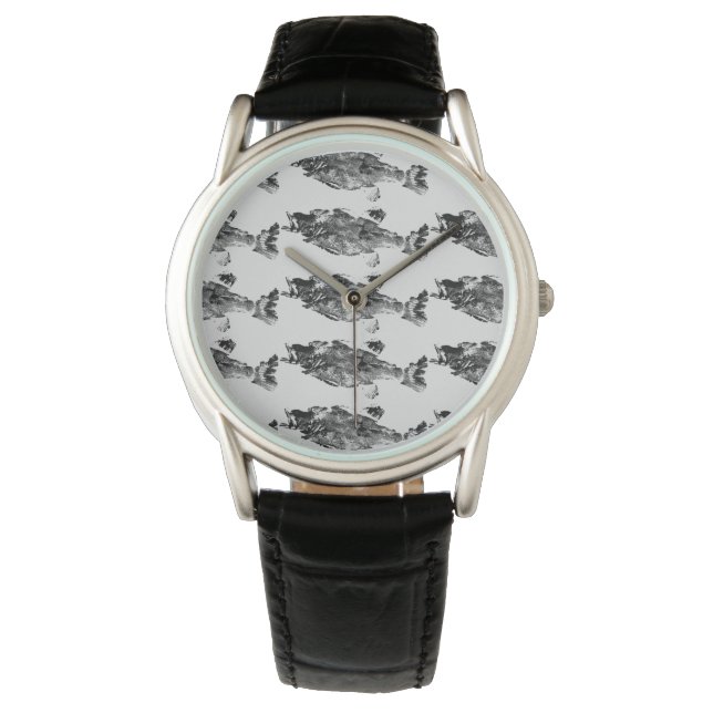 Montre Truite, basse et crappie trois poissons favoris w (devant)