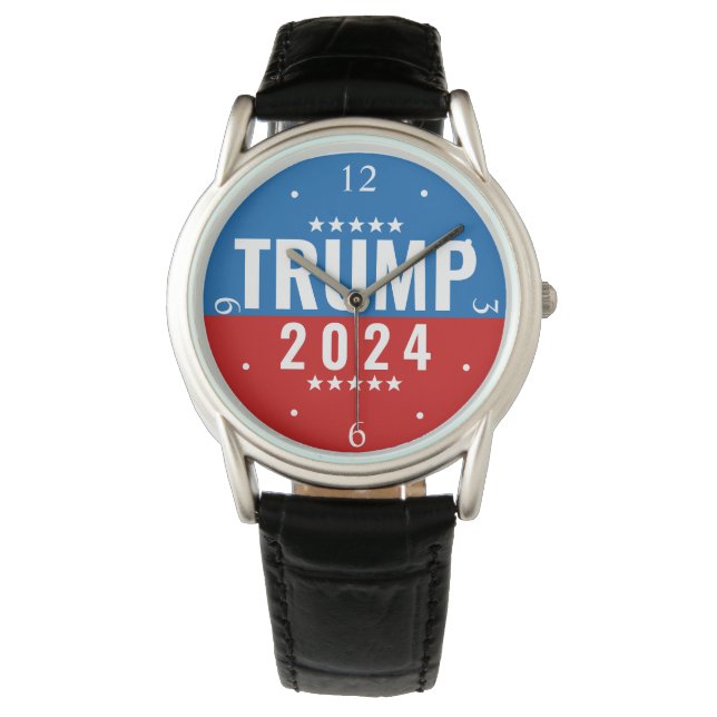 Montre Trump 2024 audacieux patriotique (devant)