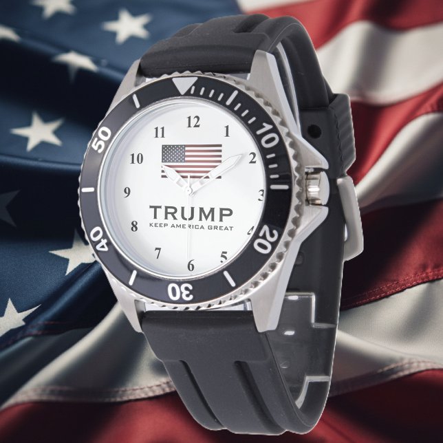 Montre Trump avec drapeau américain Keep America G (Trump watch)