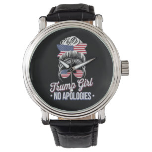 Montre Trump Girl Pas d'excuses Messy Bun Retro Vintage