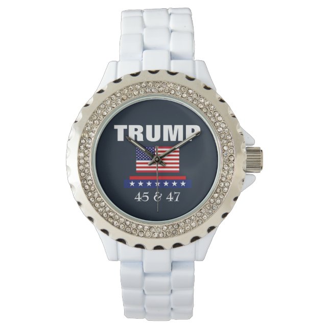 MONTRE TRUMP MEILLEUR PRÉSIDENT JAMAIS 45 & 47 (devant)