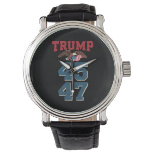 Montre Trump patriotique a gagné 45 et 47 Victoire Gagnan