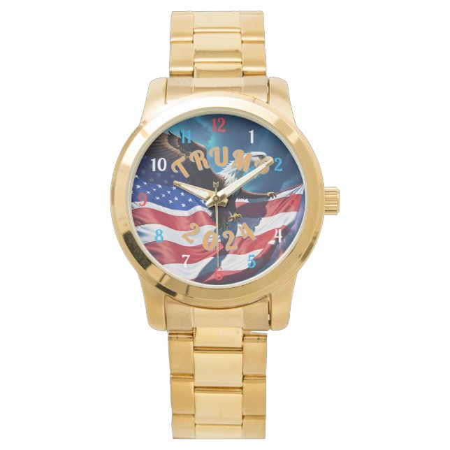 Montre TRUMP pour PRÉSIDENT 2024 (devant)