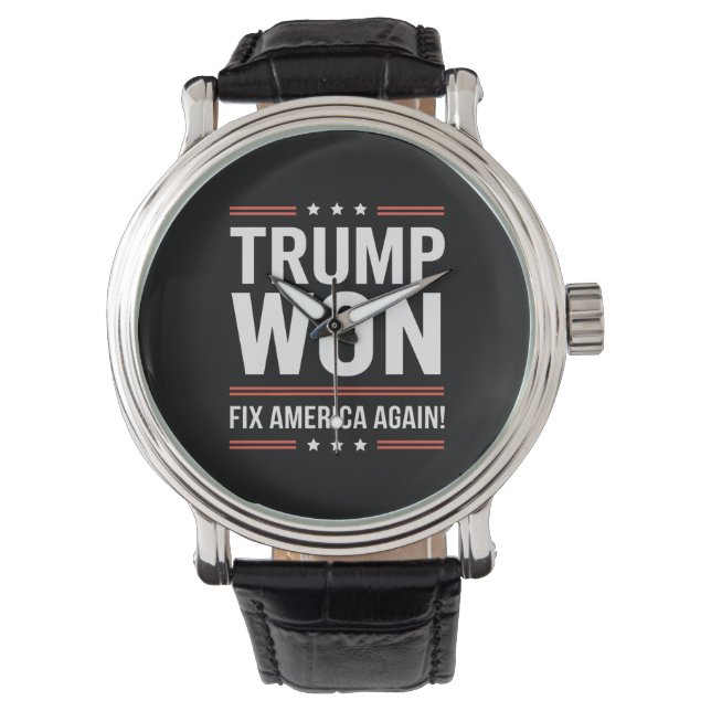 Montre Trump remporte le prix MAGA Trump 2024 Réparez l'A (devant)