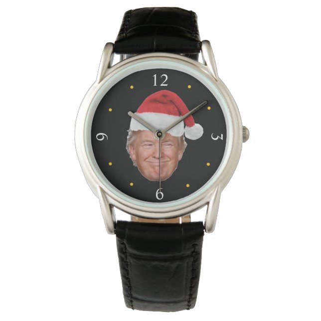 Montre Trump Santa Hat : Conception patriotique de Noël (devant)