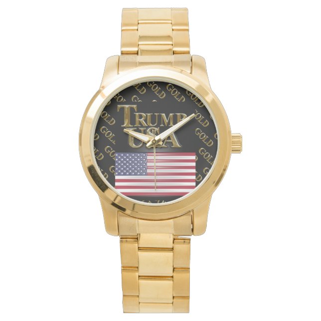 MONTRE TRUMP USA  GOLD  (devant)