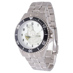 Montre Trumpeter Pigeon White