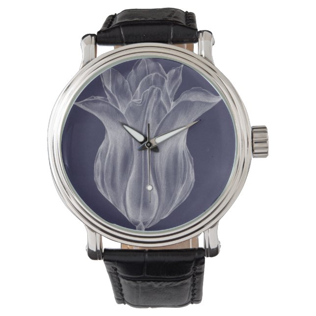 Montre Tulipe monochrome III (devant)